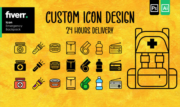 Gig Preview - Design unique, simple and modern custom icons set