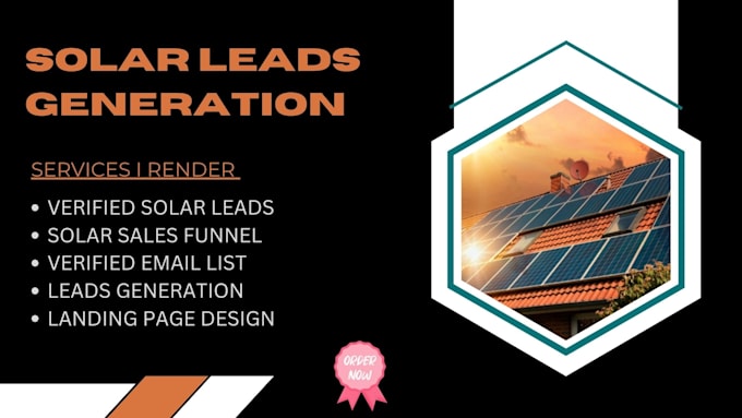 Gig Preview - Generate high quality leads for solar energy businesses