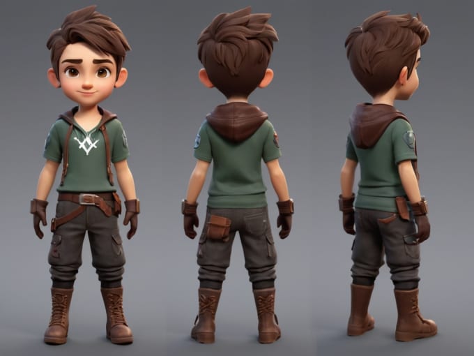 Gig Preview - Expert 3d character modeling and rigging for games and animation