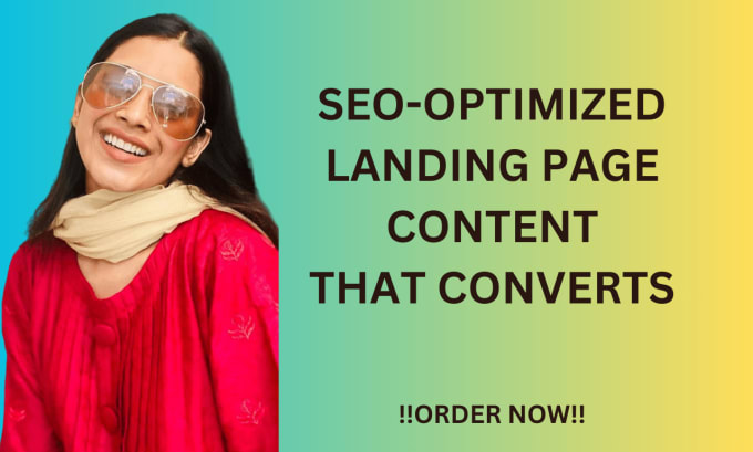 Gig Preview - Be your SEO landing page content or copywriter