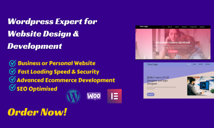 Gig Preview - Be wordpress expert for editing and complete secured website design