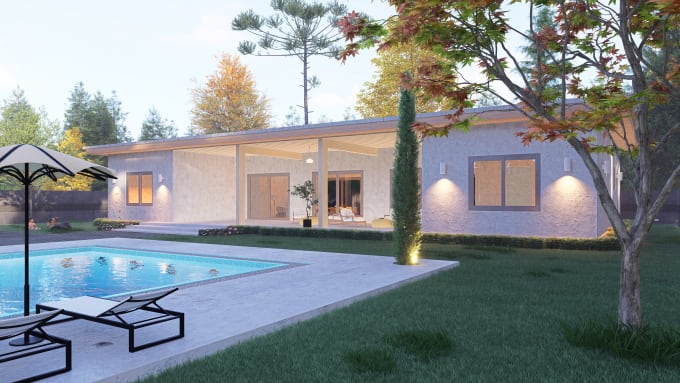 Gig Preview - Do architectural exterior, interior 3d models and renders