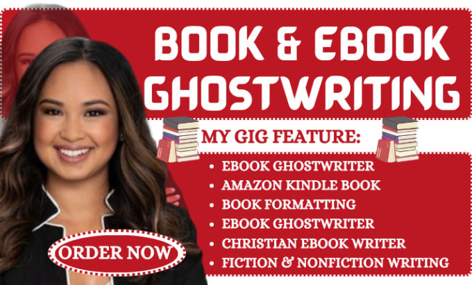 Gig Preview - Be your ebook ghostwriter book writer ebook writer book and ebook ghostwriting