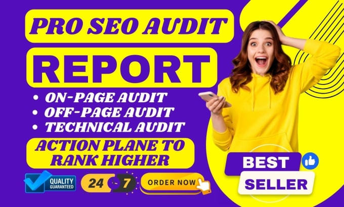 Gig Preview - Do website SEO audit report, keyword research, and competitor analysis