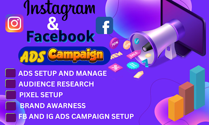 Gig Preview - Manage facebook ads, instagram ads, and meta ads campaign