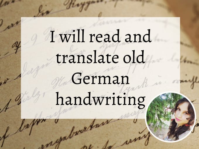 Gig Preview - Transcribe and translate óld german cursive