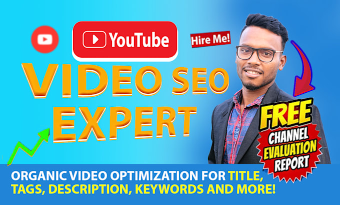 Gig Preview - Best youtube video SEO expert optimization and channel growth manager