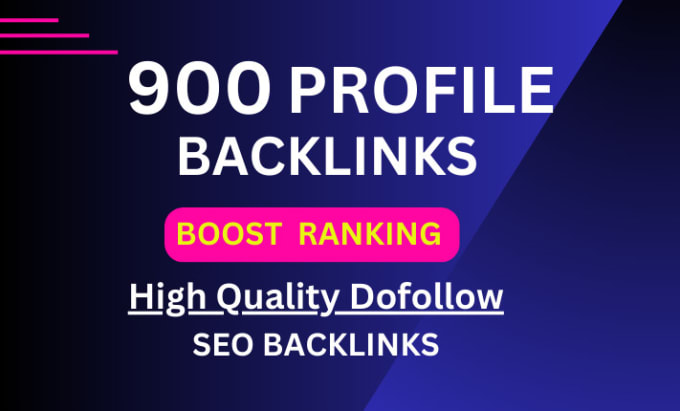 Gig Preview - Create profile backlinks with white hat link building