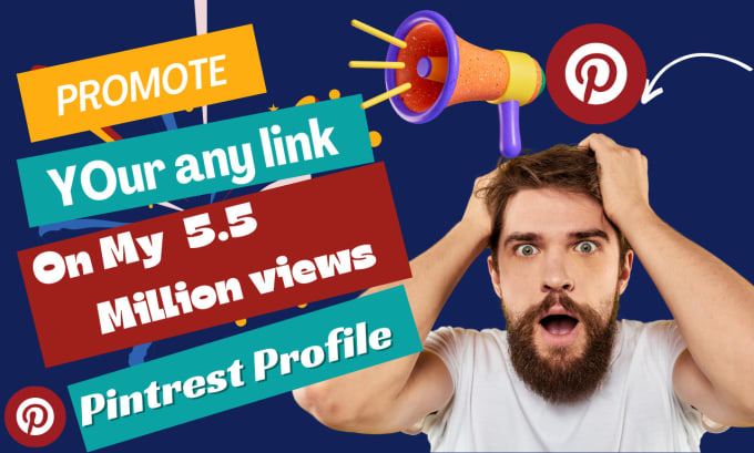 Gig Preview - Promote your link and video  on my 5milion view pintrest profile for permanently