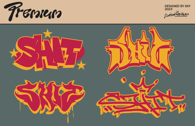 Gig Preview - Create custom logo type font edgy graffiti