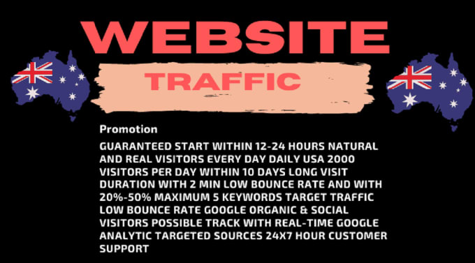 Gig Preview - Organic website traffic to increase sales UK,australia