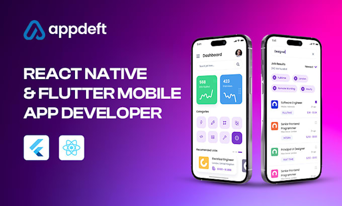 Gig Preview - Be your react native, flutter app developer