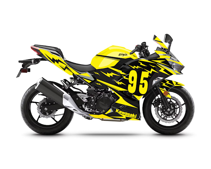 Gig Preview - Create motorcycle wrap design, vehicle wrap design