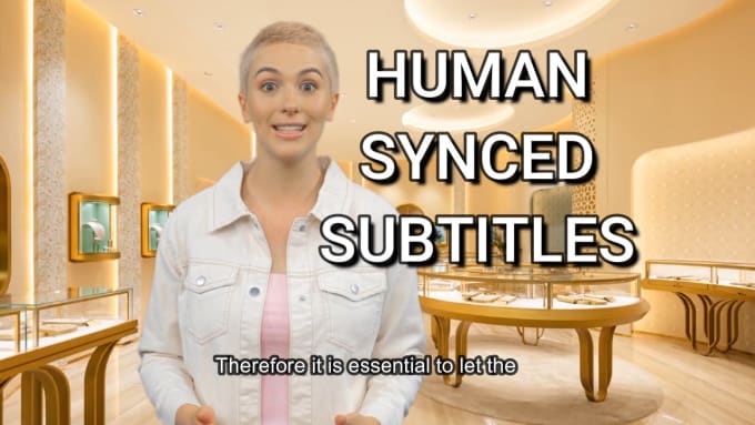 Gig Preview - Do human synced subtitles and captions for your videos