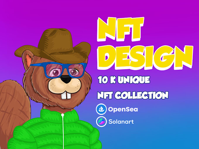 Gig Preview - Create custom cartoon  character for your nft collection art