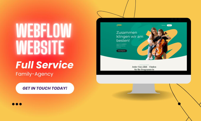 Gig Preview - Our agency will develop your webflow website