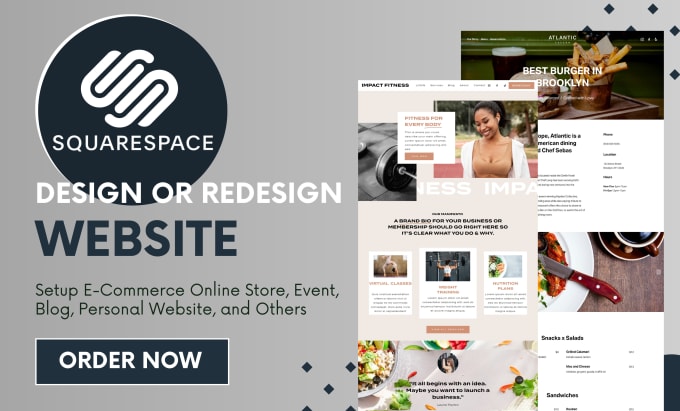 Gig Preview - Build modern squarespace website design redesign squarespace