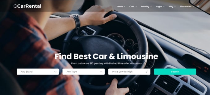 Gig Preview - Design professional car rental booking website, car dealership website