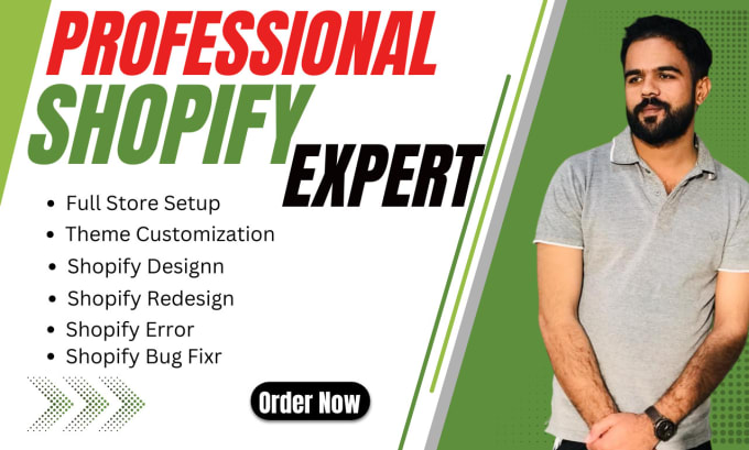 Gig Preview - Be shopify expert for shopify store creation and bug fix