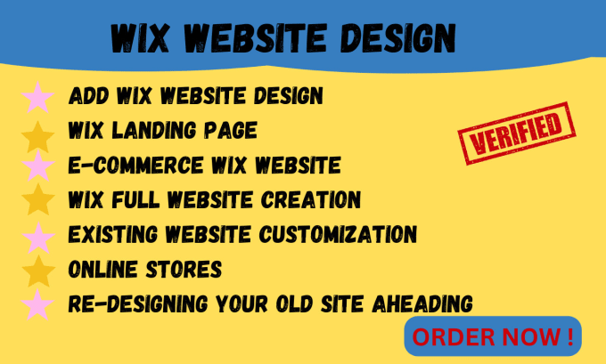 Gig Preview - Redesign wix website design wix ecommerce store wix website design