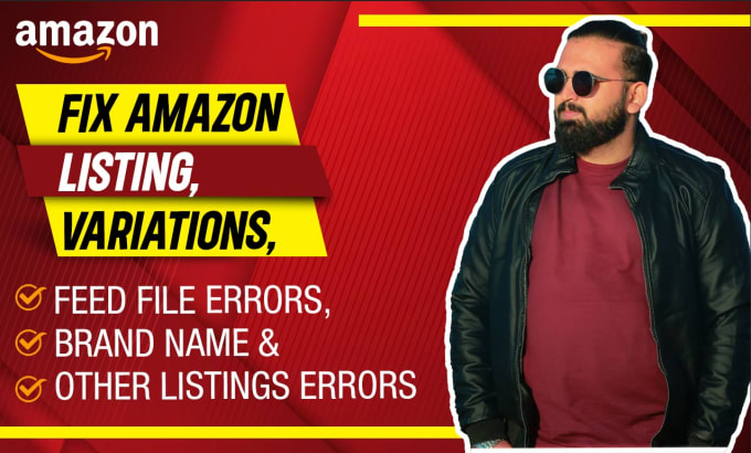 Gig Preview - Fix amazon listing errors, variation or feed file errors, parent child variation