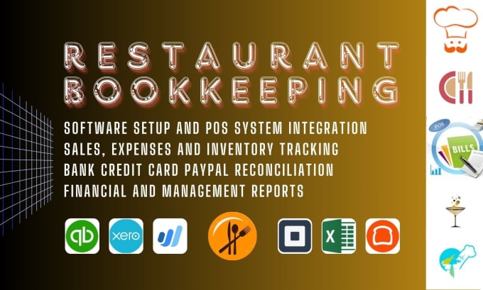 Gig Preview - Manage bookkeeping and accounting for restaurant, cafe, bakery and food business