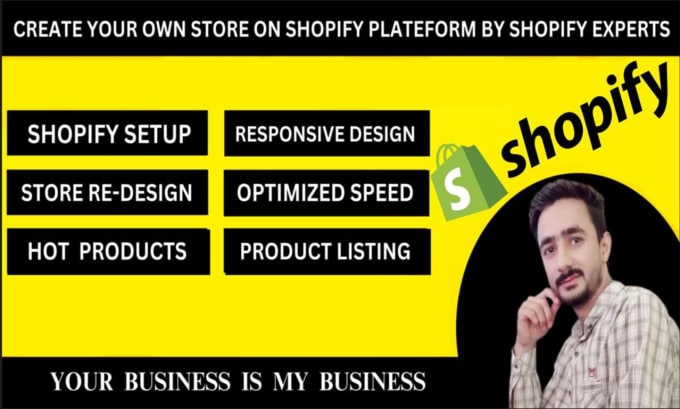 Gig Preview - Set up a shopify website or shopify store design