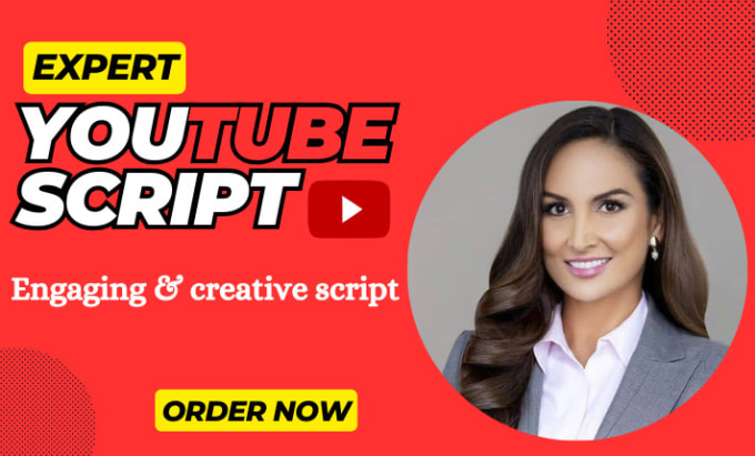 Gig Preview - Write a youtube script, video script, scriptwriting for your channel