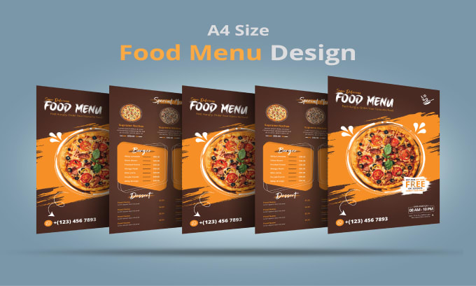 Gig Preview - Design restaurant menu, food menu, catering, menu board