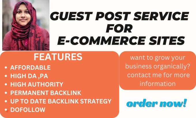 Gig Preview - Do guest post service for e commerce websites