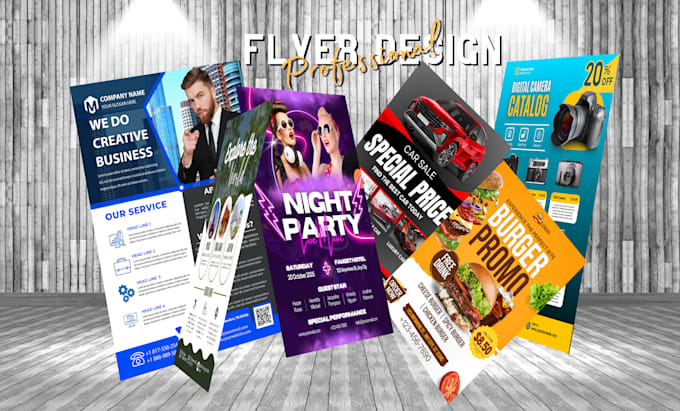 Gig Preview - Design professional flyer for business, company, products, events or marketing