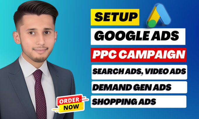 Gig Preview - Setup google ads search ads display shopping youtube ad, adwords PPC campaigns