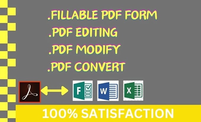 Gig Preview - Make pdf fillable form, convert file perfectly