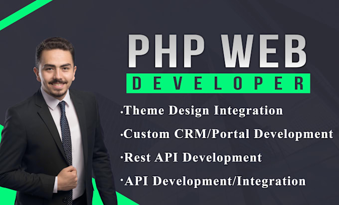 Gig Preview - Be your php web developer for dynamic web applications and frontend development