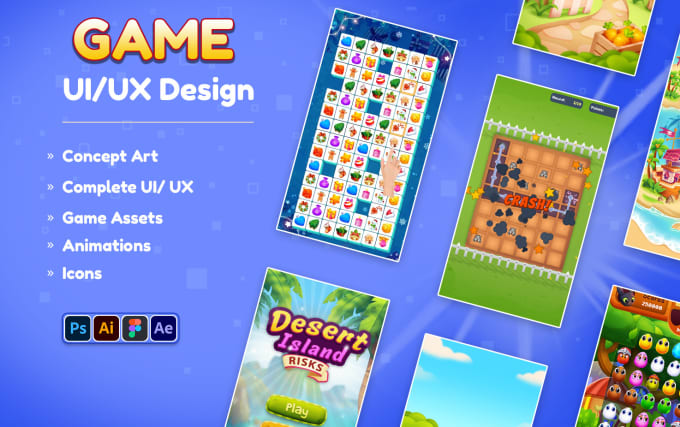 Gig Preview - Our agency will design amazing game UI UX and game assets