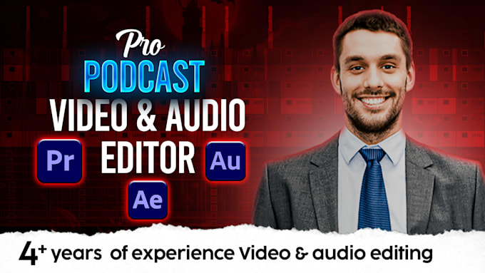 Gig Preview - Do professional podcast video editing