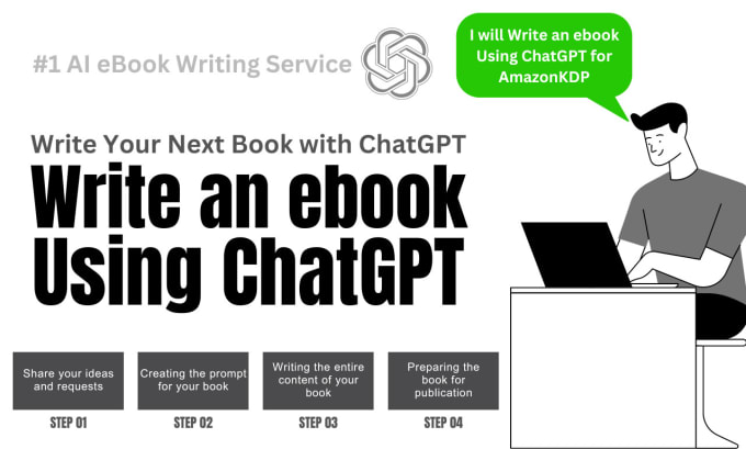 Gig Preview - Write an ebook using chatgpt upto 40 000 words