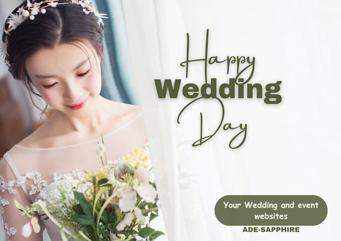 Gig Preview - Design, redesign your wedding, event and photography website