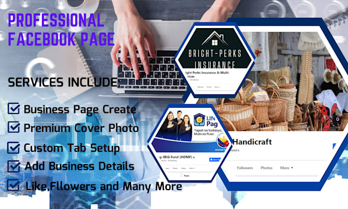 Gig Preview - Create and setup facebook business page for your fb blog or business