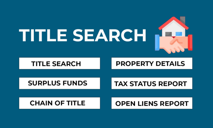 Gig Preview - Provide real estate property title search and surplus funds all over the USA