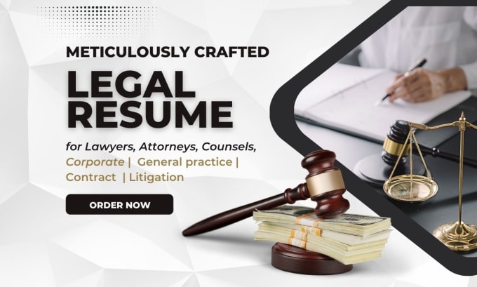 Gig Preview - Write a tailored legal resume with power words for career boost