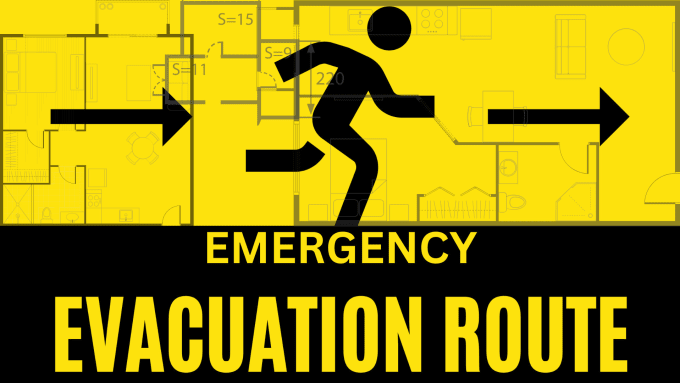 Gig Preview - Design safety and emergency evacuation maps routes for your buildings