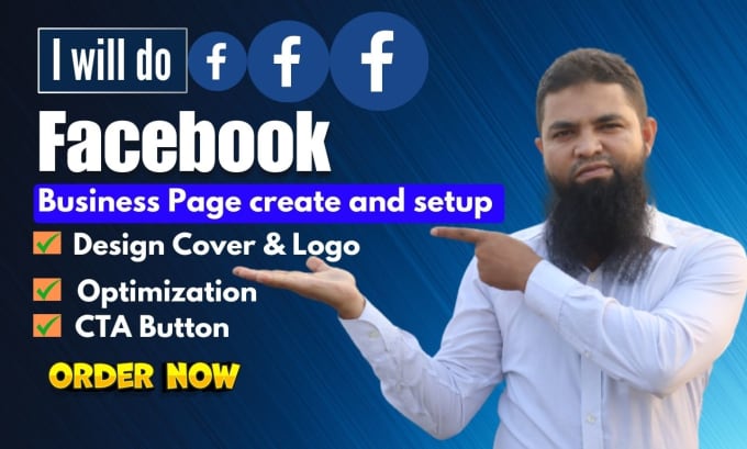 Gig Preview - Build your facebook business page with setup, optimization, and organic growth