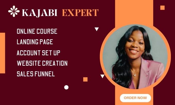 Gig Preview - Kajabi website design, kajabi sales funnel, kajabi online course