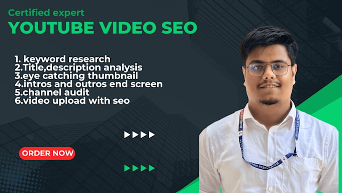 Gig Preview - Give advance youtube  SEO service use proper strategy