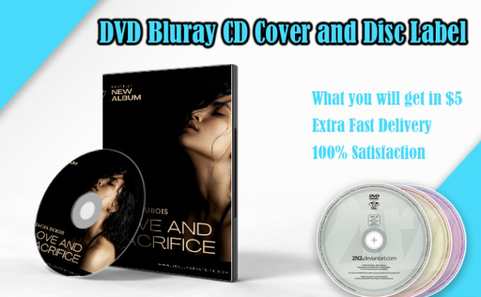 Gig Preview - Design professional dvd bluray cd cover and disc label