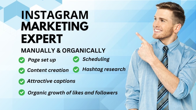 Gig Preview - Be your instagram marketing manager and content creator