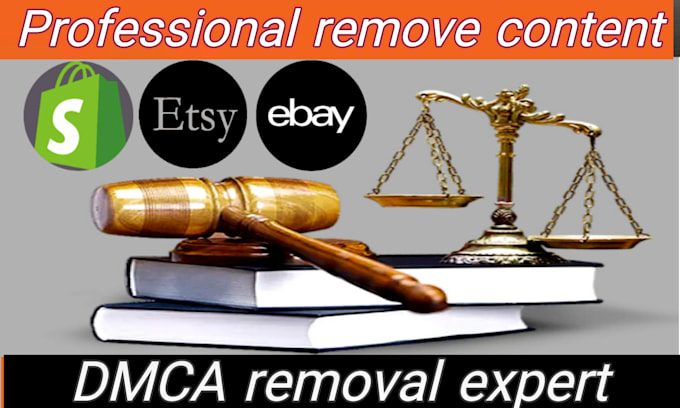 Gig Preview - Send takedown notice copyright to ebay, etsy, shopify under dmca