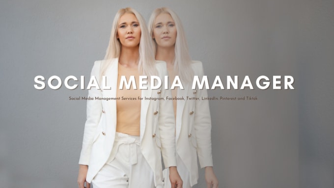 Gig Preview - Be your social media manager for you or your business