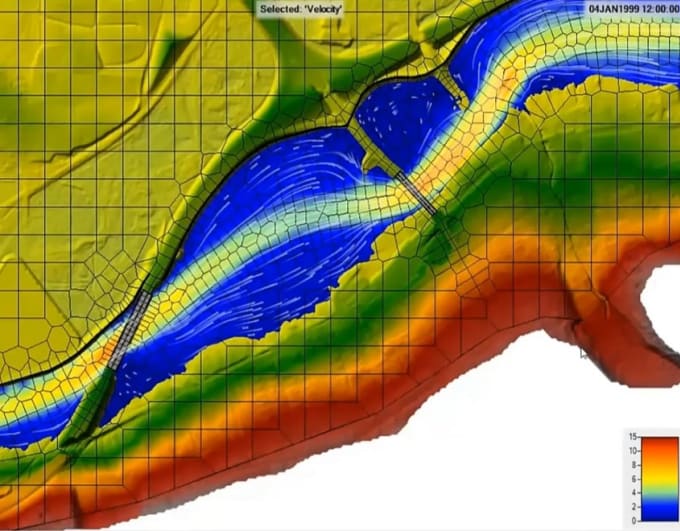 Bestseller - do any hydraulic and hydrologic study, 1d or 2d, hec ras, hms